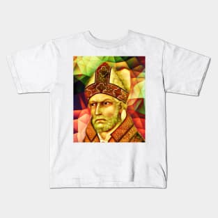 St. Augustine Snow Portrait | St. Augustine Artwork 15 Kids T-Shirt